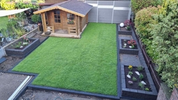 Anlegen von Rasenflächen galerie nachher